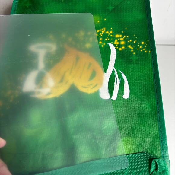 Wegmans — Green Christmas Love Holiday Heart Reusable Grocery Tote Gift Bag NWT! - Picture 6 of 6